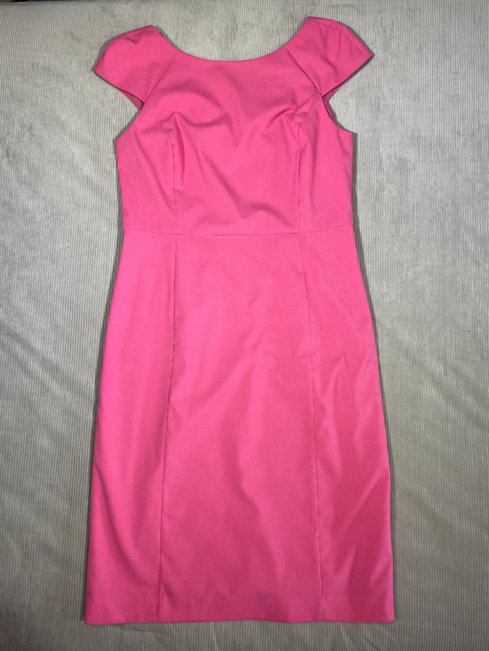 Banana Republic Pink Midi Sheath Dress 14 Spring Wedding Guest Cocktail Party - Picture 3 of 12